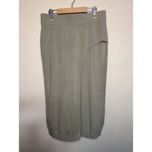 DG2 Diane Gilman Women's Maxi Skirt Tan Sweater Material Size Medium Soft